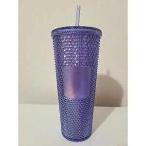 Starbucks Walt Disney World 50th Anniversary Studded Tumbler Purple Iridescent